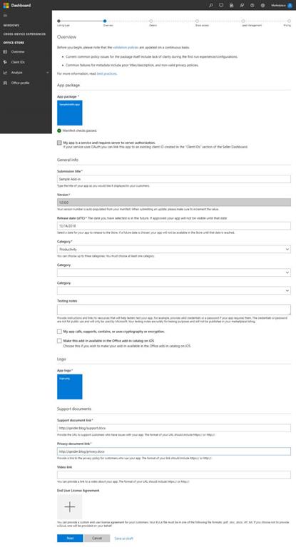 Publish SharePoint Add In To Office Store